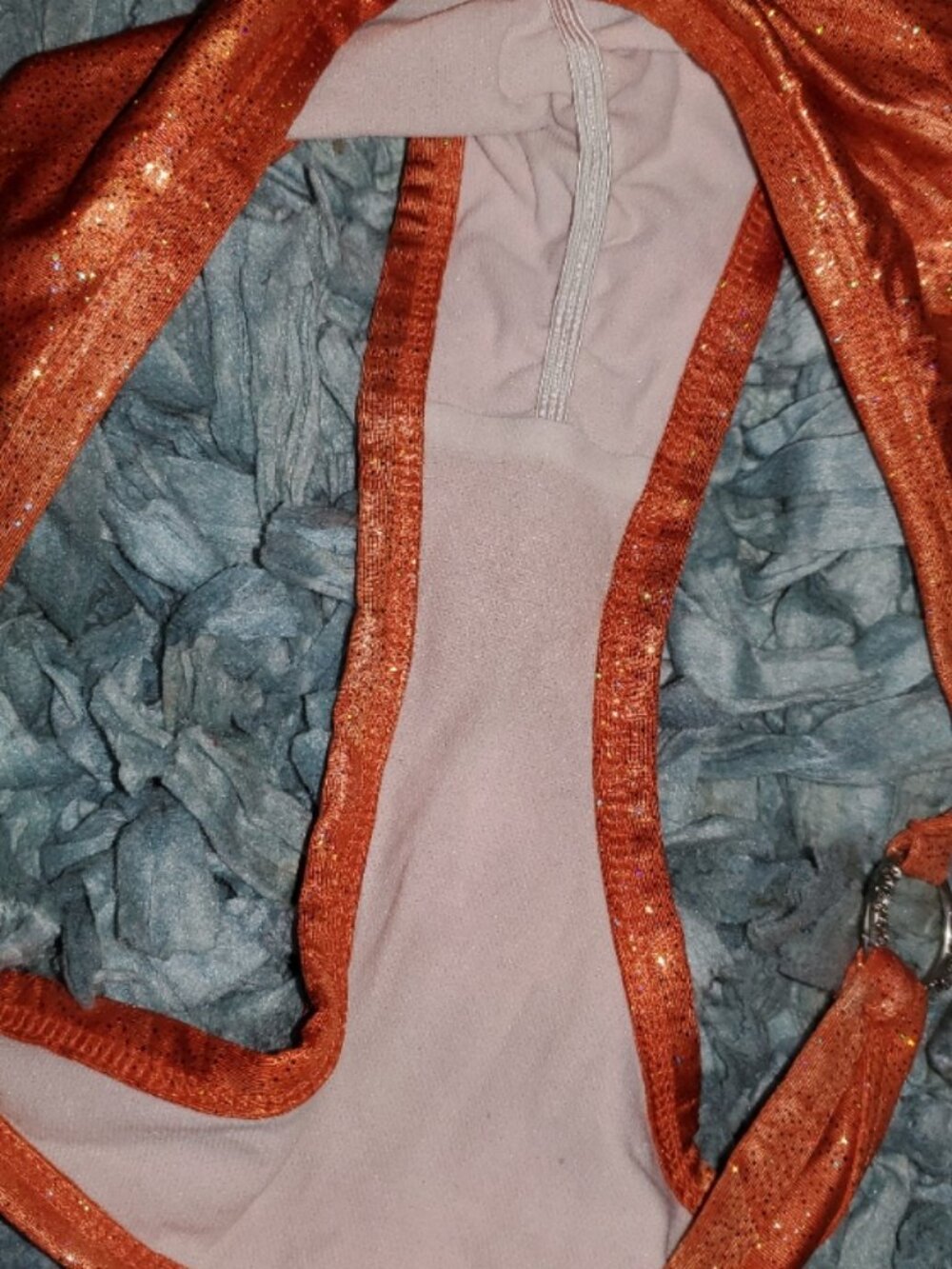 Daisy sz L orange glittery bikini - Picture 3 of 3